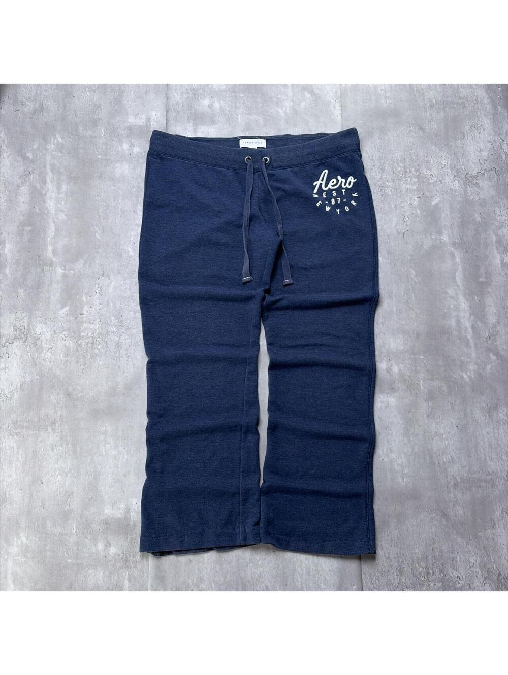 Y2K Navy Aeropostale Grunge Skater Baggy Sweatpants